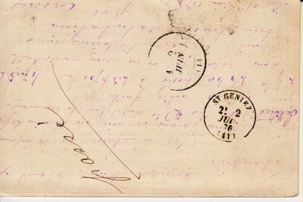 Agrandir Cartes postales pionnières(1) 1876 faceb
